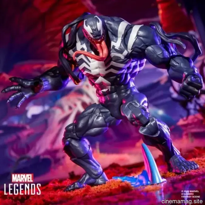 Hasbro brings the Marvel Legends Series to life with Moon Knight, Jeff the Land Shark, Venom, Spider-Man, and Luna Snow from Marvel Rivals.