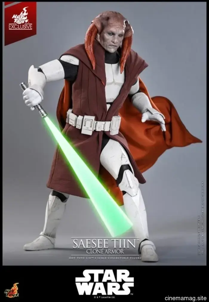 Hot Toys has revealed a sixth scale figure of Saesee Tiin and Clone Commando Sev from Star Wars: The Clone Wars.