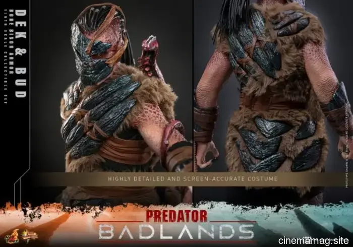 Hot Toys is set to release the sixth scale action figure set of Dex and Bud from Predator: Badlands.