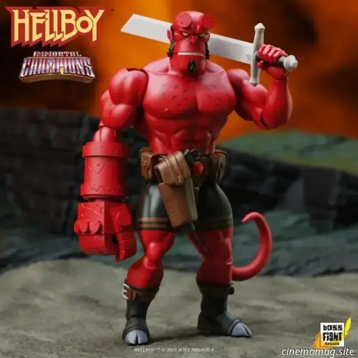Hellboy becomes part of Boss Fight Studio's Immortal Champions action figure series.