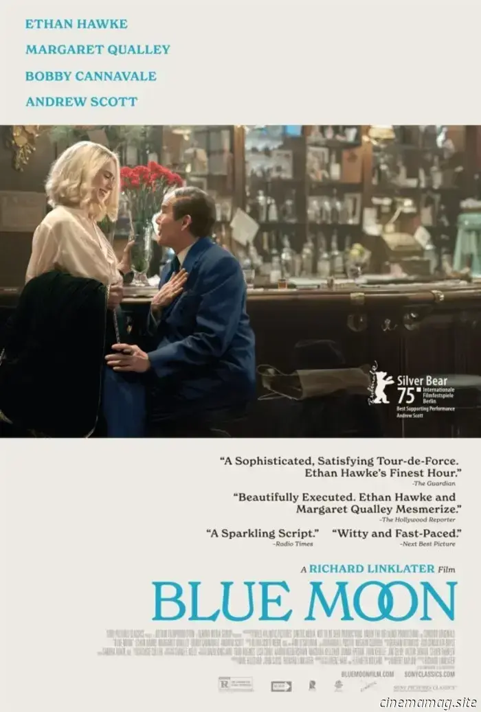 The initial trailer for Richard Linklater's Blue Moon, featuring Ethan Hawke and Margaret Qualley, has been released.