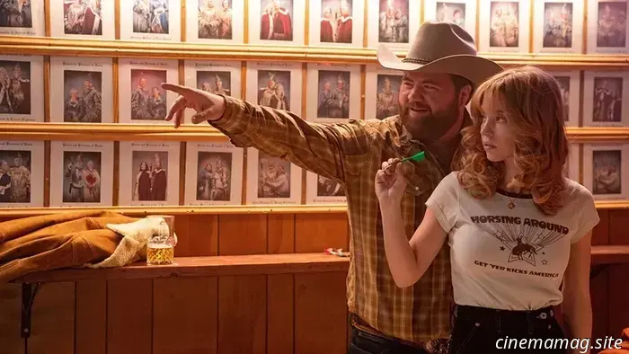 The Americana trailer features Sydney Sweeney and Paul Walter Hauser in a contemporary Western setting.