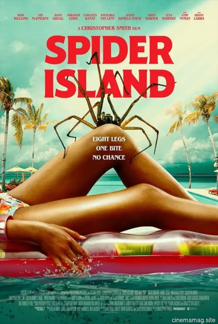 Influencers versus spiders in the trailer for the horror-comedy Spider Island.