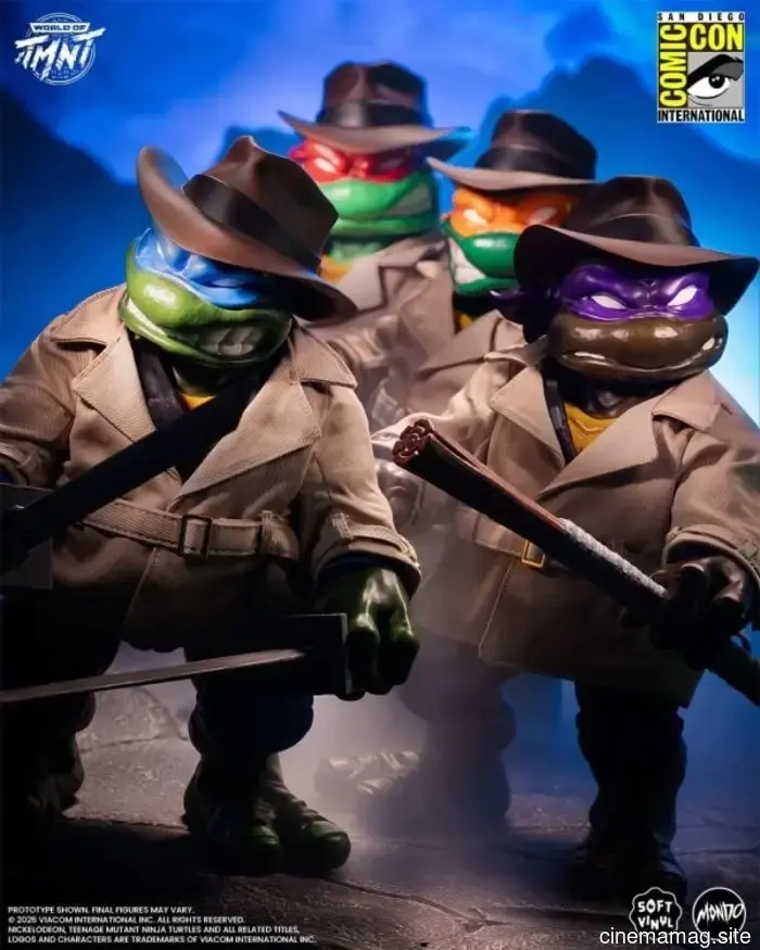 Teenage Mutant Ninja Turtles go undercover for a Comic-Con exclusive action figure collection from Mondo.