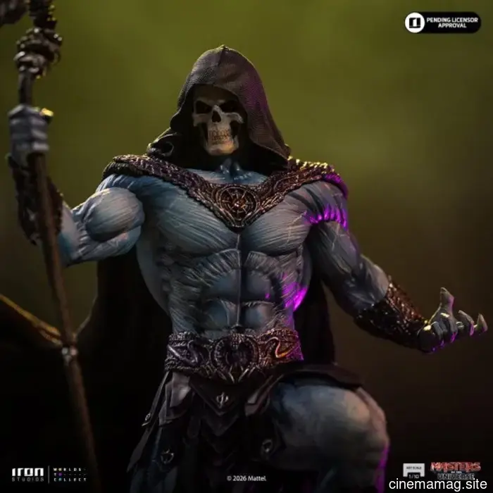 Statua da collezione di Skeletor dei Masters of the Universe svelata da Iron Studios