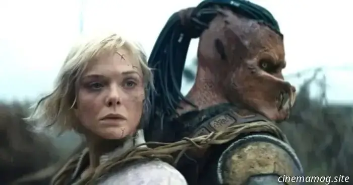 Elle Fanning takes part in the chase in the thrilling trailer for Predator: Badlands.