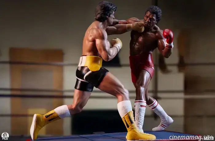 PCS' Rocky III collectible diorama features a showdown between Rocky and Apollo in their personal rematch.