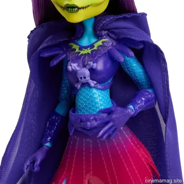Skeletor receives the Monster High Skullector makeover in a Masters of the Universe crossover doll.