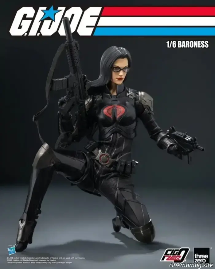 The Baroness is added to threezero's collection of sixth scale action figures from G.I. Joe.