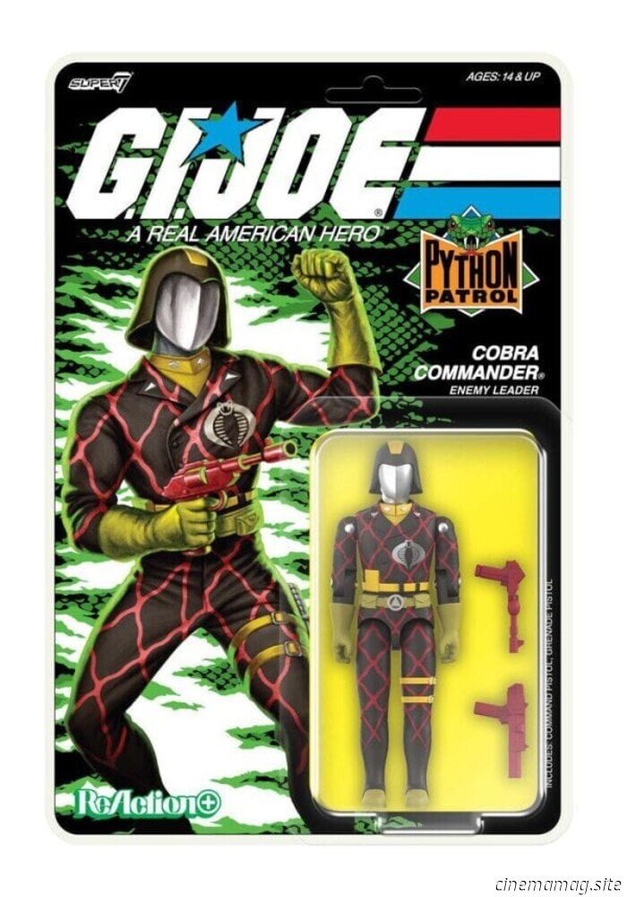 Super7 introduces the Cobra Commander (Python Patrol) G.I. Joe ReAction+ Figure.
