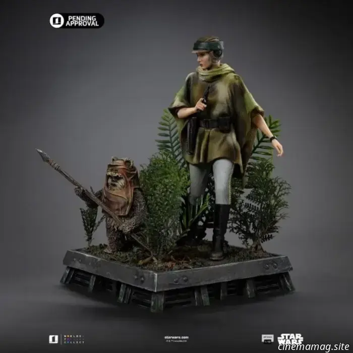 Star Wars: Il ritorno dello Jedi - Diorama collezionabile di Leia e Wicket svelato da Iron Studios