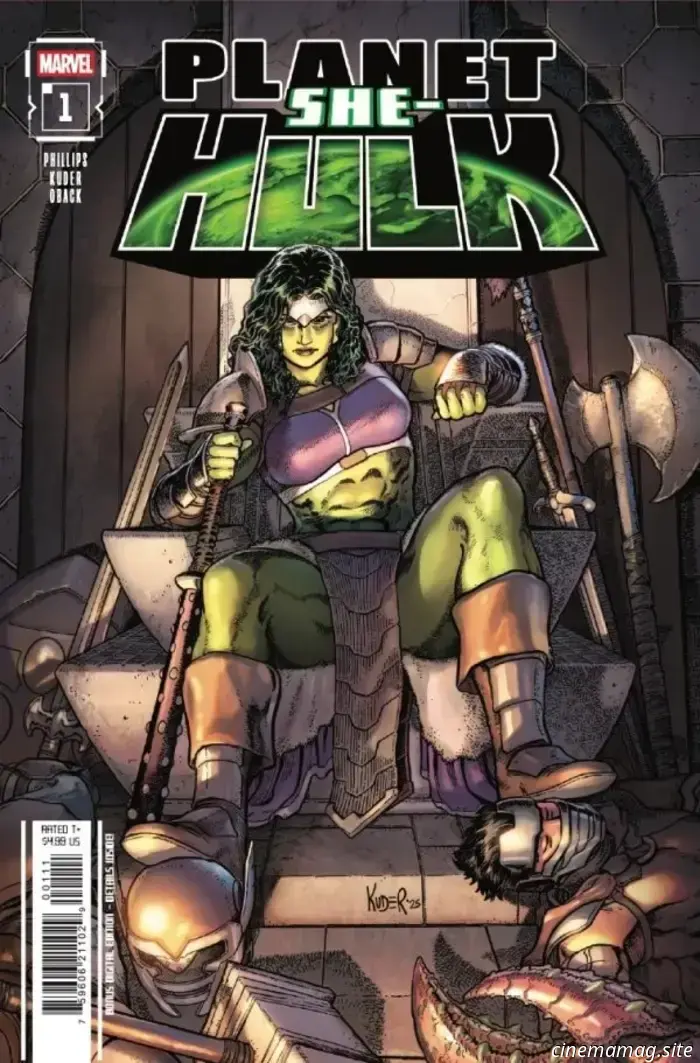 Marvel Comics выпускает Planet She-Hulk №1 в среду, и вы можете заглянуть в официальное превью ниже…

САКААР, ВЕЧЕРИНКА ДЛЯ ОДНОГО! ШЕ-ХАЛК вернулась, и она… застряла на Сакааре?? Являясь ответвлением от хита Джонатана Хикмена — космической эпопеи IMPERIAL, Дженнифер Уолтерс пообещала своему кузену, Халку, присмотреть за планетой Сакаар и её жителями на несколько дней. Но прошло больше, чем несколько дней, и теперь Ше-Халк отвечает за поддержание мира на планете, охваченной войной! Но Дженнифер — ОЧЕНЬ другой Халк, чем тот, который когда-то сокрушил Сакаар до покорности… справится ли она с этой задачей?

Planet She-Hulk №1 поступит в продажу 5 ноября по цене $4.99.
Об Эми Крансвик. Эми Крансвик более десяти лет является частью редакционной и управленческой команды Flickering Myth. У неё есть опыт в издательском деле и в вычитке текстов, и с 2023 года она занимает должность главного редактора FlickeringMyth.com.