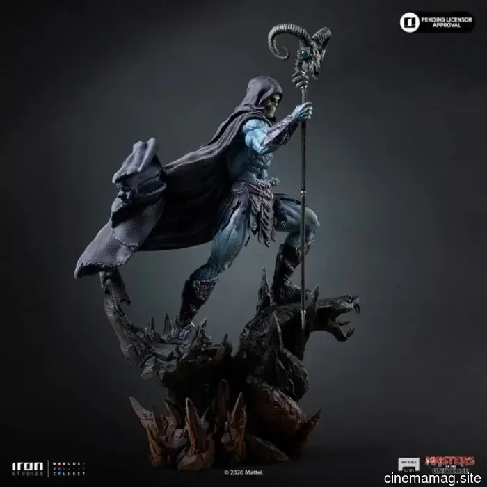 Statua da collezione di Skeletor dei Masters of the Universe svelata da Iron Studios
