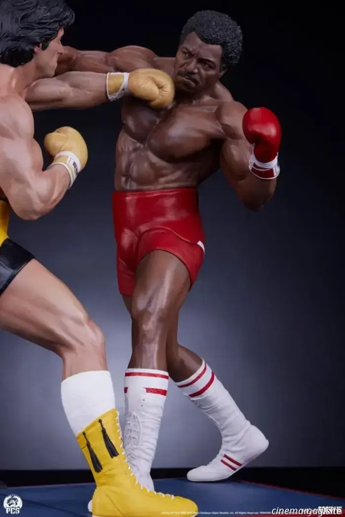 PCS' Rocky III collectible diorama features a showdown between Rocky and Apollo in their personal rematch.