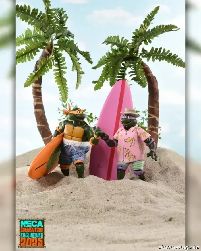 Teenage Mutant Ninja Turtles Bodacious Beach Bros. SDCC esclusivo 4-pack svelato da NECA