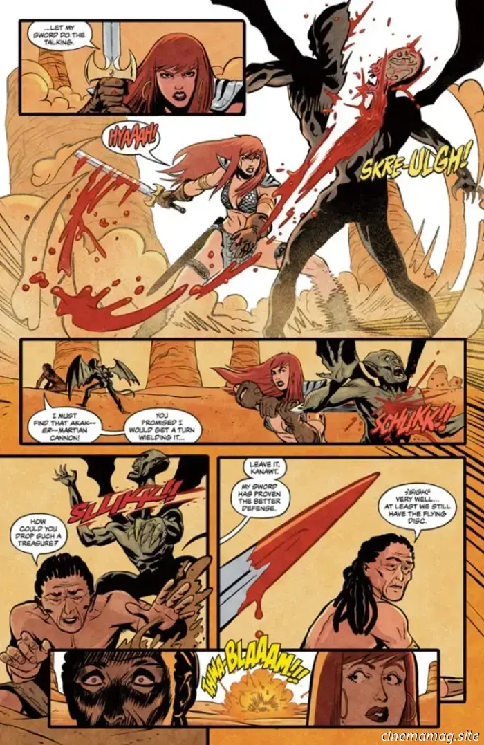 Red Sonja Attacks Mars #2-Anteprima del fumetto