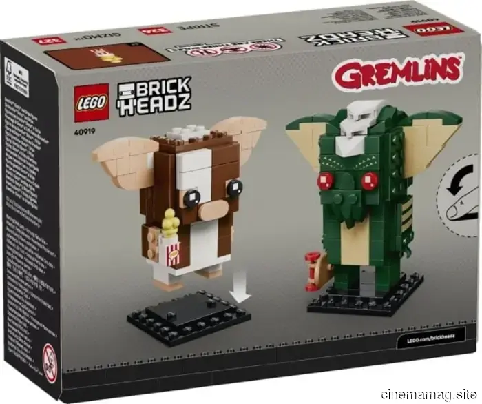 Gizmo e Stripe ricevono il trattamento BrickHeadz con il set LEGO Gremlins