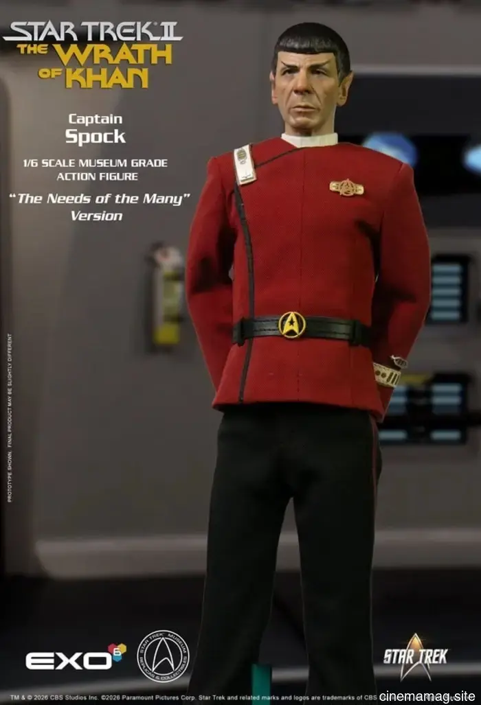 EXO-6 has revealed the 'Needs of Many' figure of Captain Spock from Star Trek II: The Wrath of Khan.