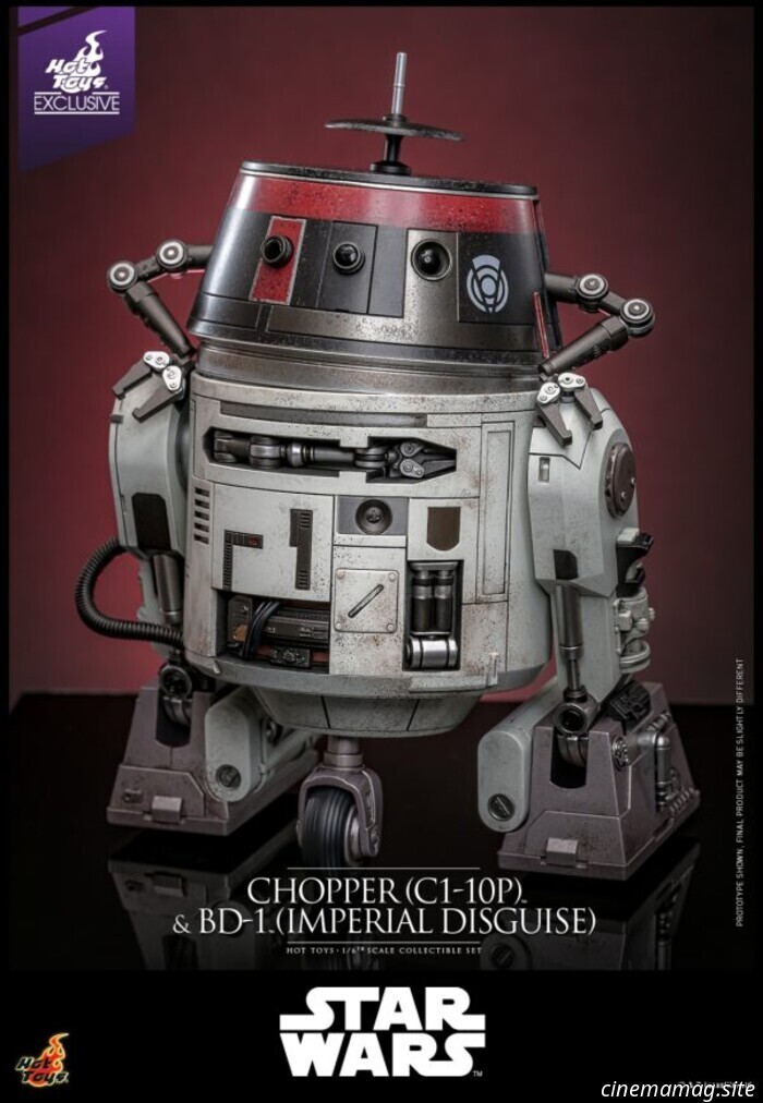 Hot Toys has unveiled sixth scale figures of Star Wars' Chopper (C1-10P) and BD-1 (Imperial Disguise).