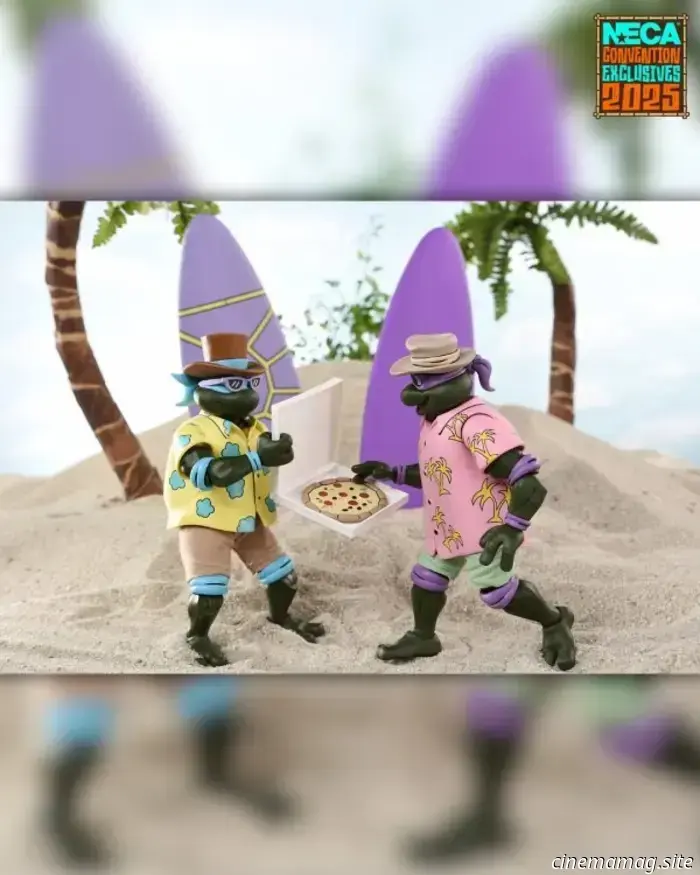 Teenage Mutant Ninja Turtles Bodacious Beach Bros. SDCC esclusivo 4-pack svelato da NECA