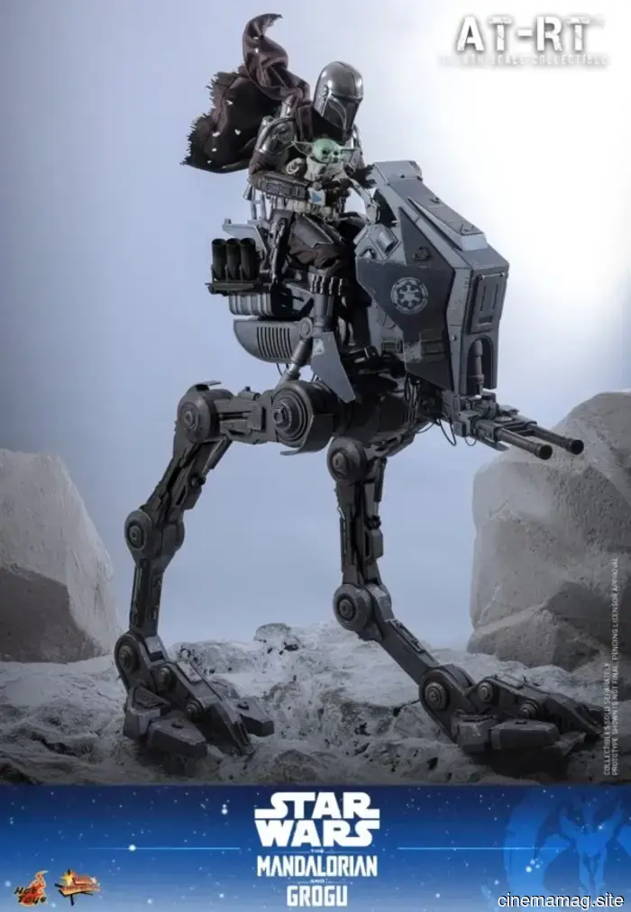Hot Toys has revealed a sixth scale vehicle and figure set featuring the Imperial Remnant AT-RT and Driver from Star Wars: The Mandalorian, along with Grogu.