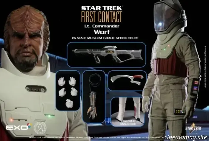 Star Trek: Primo Contatto — l'action figure in scala 1/6 del tenente comandante Worf svelata da EXO-6