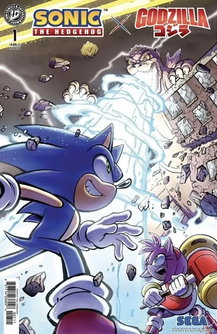 Comic Book Sneak Peek – Sonic the Hedgehog x Godzilla #1