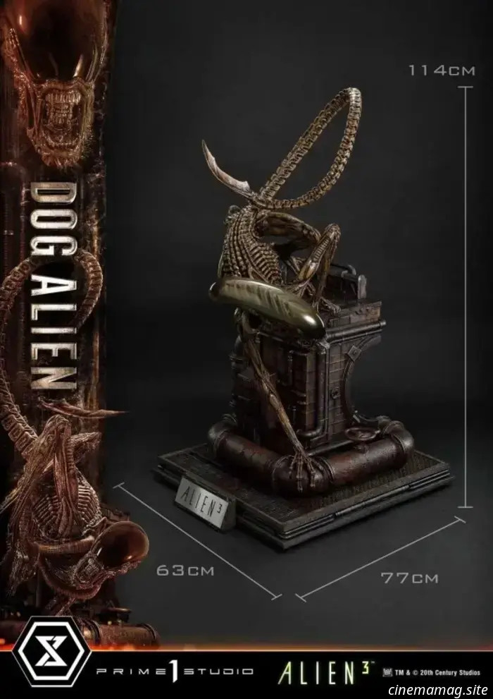 Estatua coleccionable de la serie Masterline del Museo Alien XL del Perro Alien 3 presentada por Prime 1 Studio