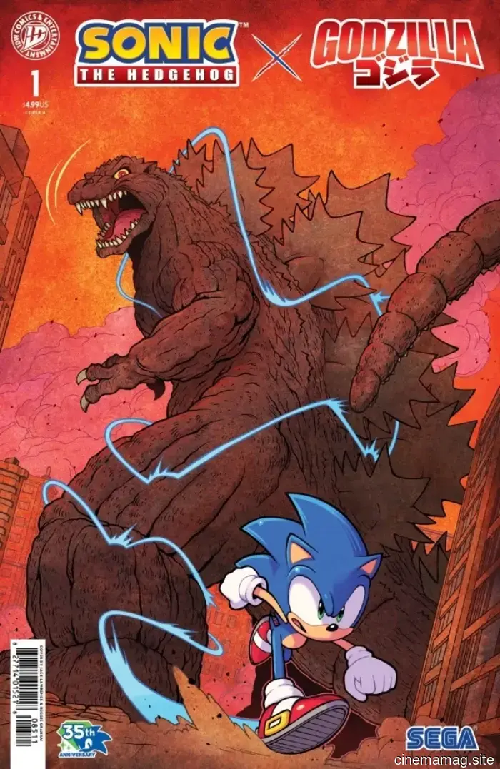 Comic Book Sneak Peek – Sonic the Hedgehog x Godzilla #1