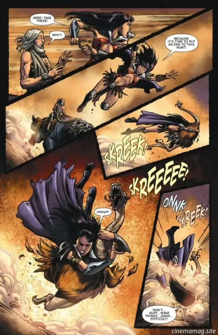 Get a sneak peek at the apocalyptic scene of Vampirella: Armageddon with the first look at issue #2.