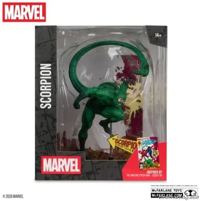 McFarlane Toys revela nuevas figuras coleccionables de Spider-Man, Escorpión y Hulk de Marvel Comics
