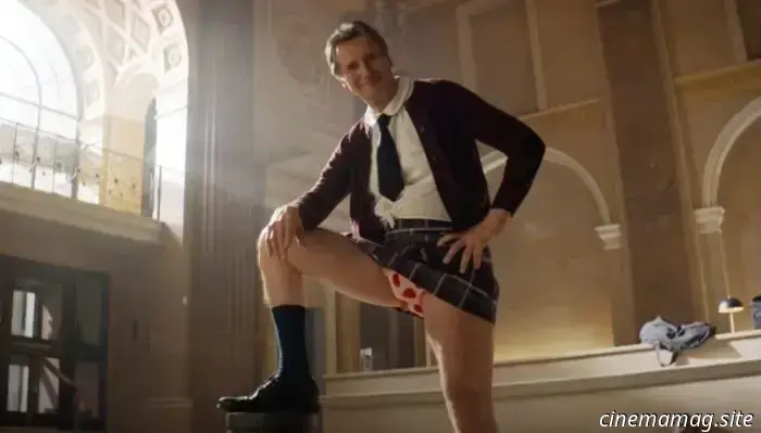 Liam Neeson se emphiza en el nuevo cartel de La pistola desarmada