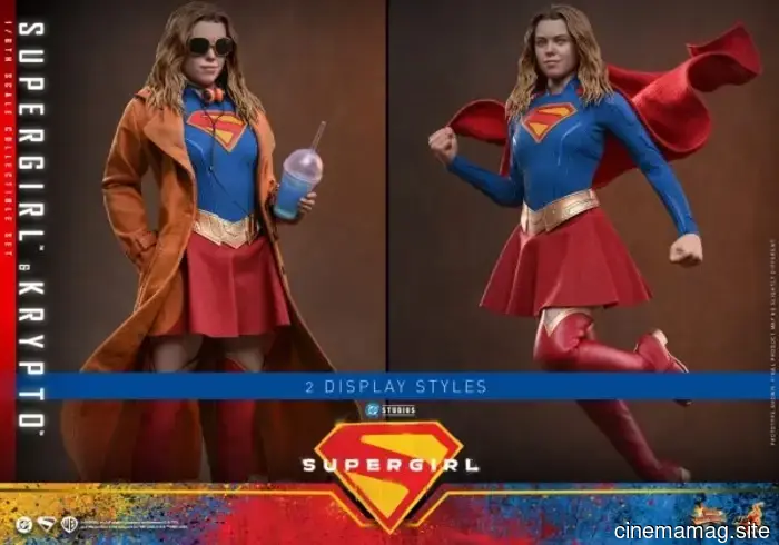 Hot Toys lanza el set de figuras de acción coleccionables de Supergirl y Krypto a escala sexta.