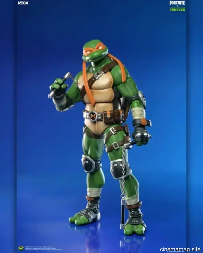 Donatello and Michelangelo are set to be added to NECA's action figure collection that features Fortnite and Teenage Mutant Ninja Turtles.