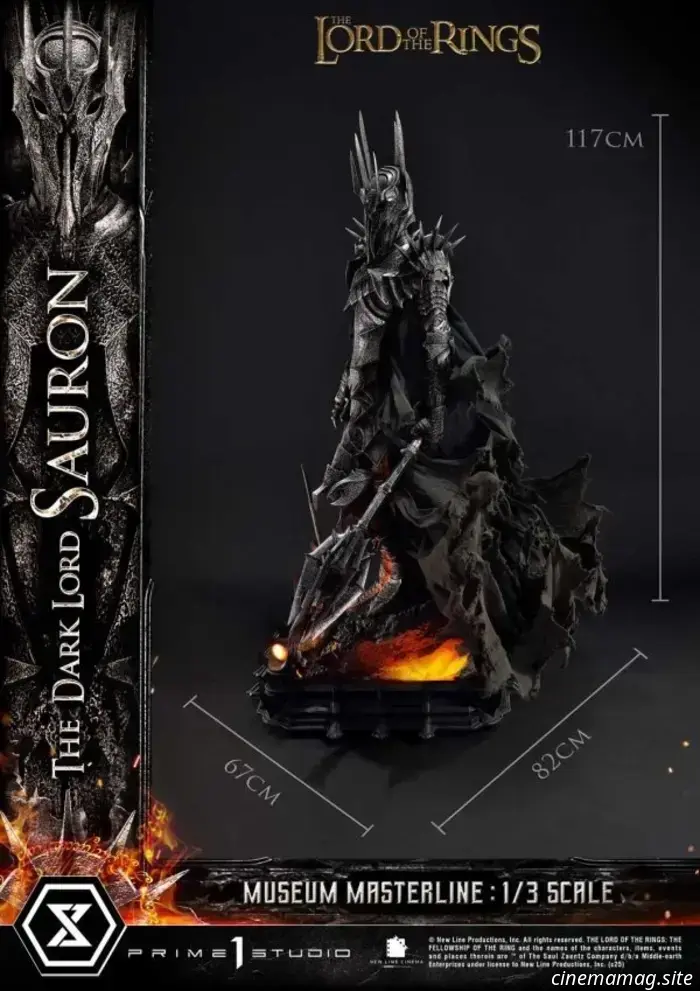 Prime 1 Studio da vida al Señor Oscuro Sauron a escala 1:3 con la estatua Masterline del Museo del Señor de los Anillos