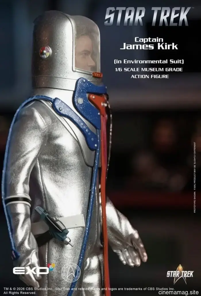 Figura de sexta escala del Capitán James T. Kirk de Star Trek en traje ambiental presentada por EXO-6