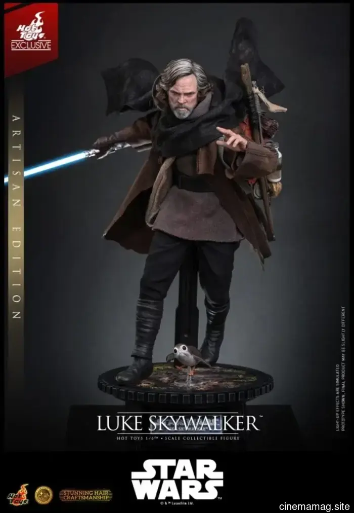 Hot Toys revela la figura de sexta escala Artisan Edition de Luke Skywalker de Star Wars: Los Últimos Jedi.