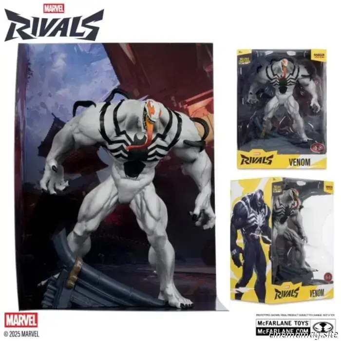 McFarlane Toys presentó las figuras coleccionables de Hulk y Venom de Marvel Rivals.