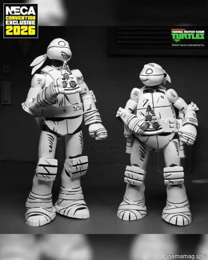 NECA presenta el set de figuras de acción exclusivo de la convención de las Tortugas Ninja 2026.