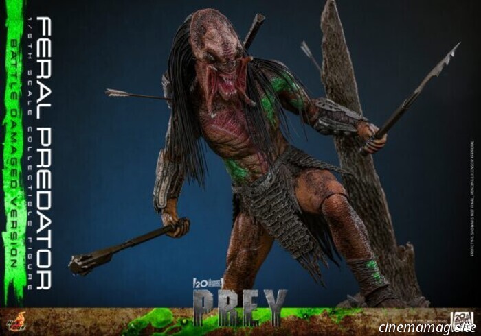 Hot Toys ha svelato l'action figure in scala 1/6 del Feral Predator di Prey (versione con danni da battaglia).