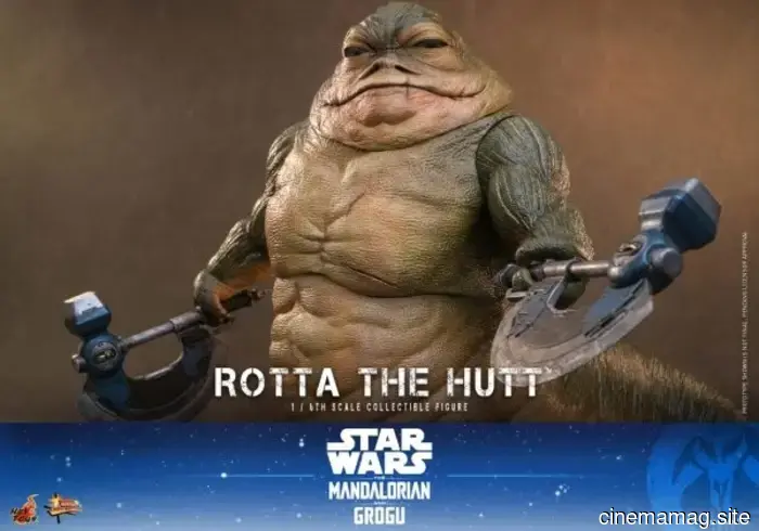Hot Toys has revealed a sixth scale figure of Star Wars: The Mandalorian featuring Grogu and Rotta the Hutt.