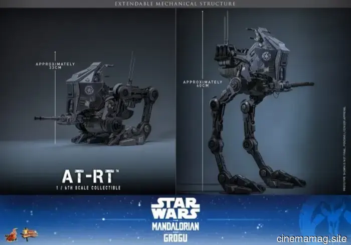 Hot Toys has revealed a sixth scale vehicle and figure set featuring the Imperial Remnant AT-RT and Driver from Star Wars: The Mandalorian, along with Grogu.