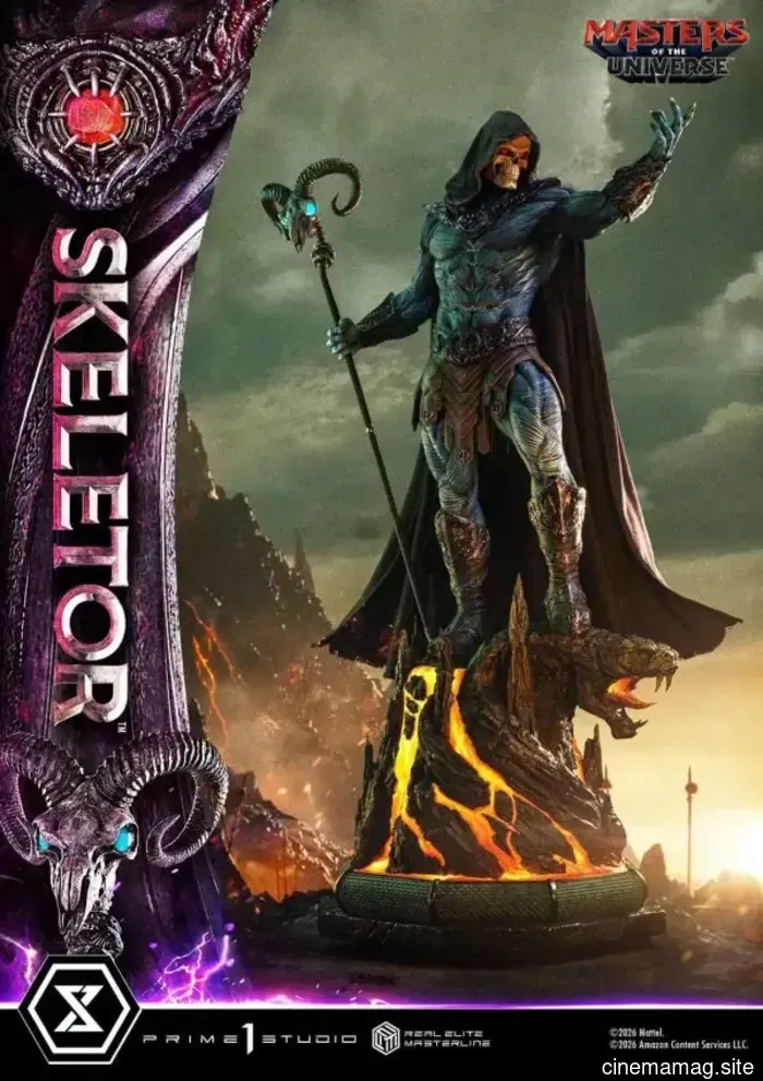 Masters of the Universe Skeletor Real Elite Masterline statua da collezione rivelata da Prime 1 Studio