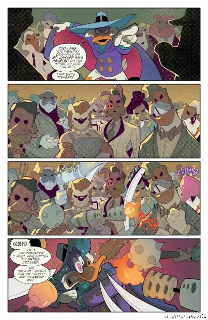 Dynamite showcases the potential hazards in their preview of Disney's Darkwing Duck #1.