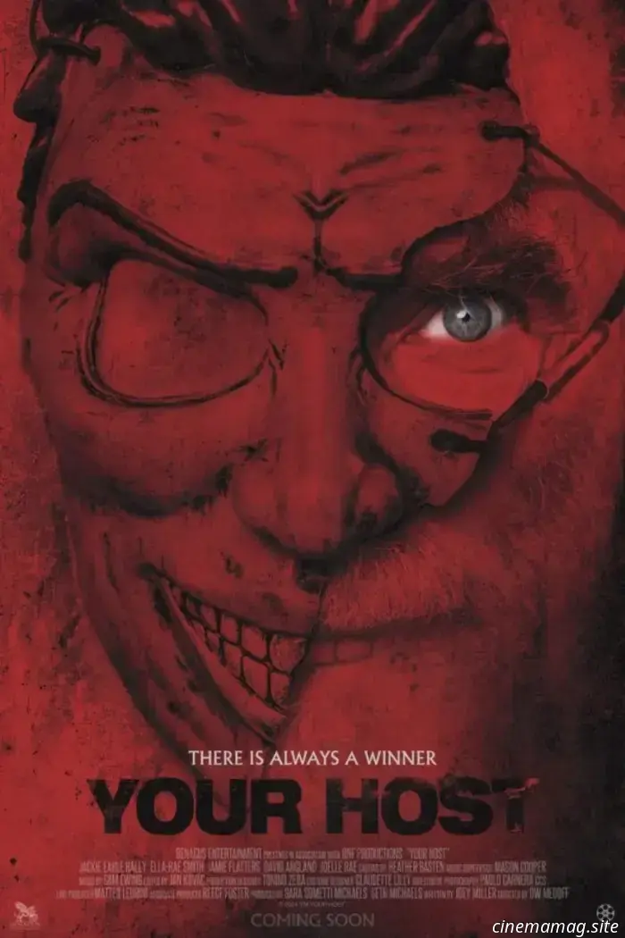 In the trailer for the horror film Your Host, friends struggle to stay alive in a serial killer's distorted game show.