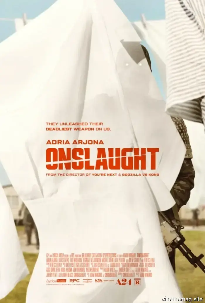 In the trailer for Adam Wingard's Onslaught, Adria Arjona faces off against super-soldiers.