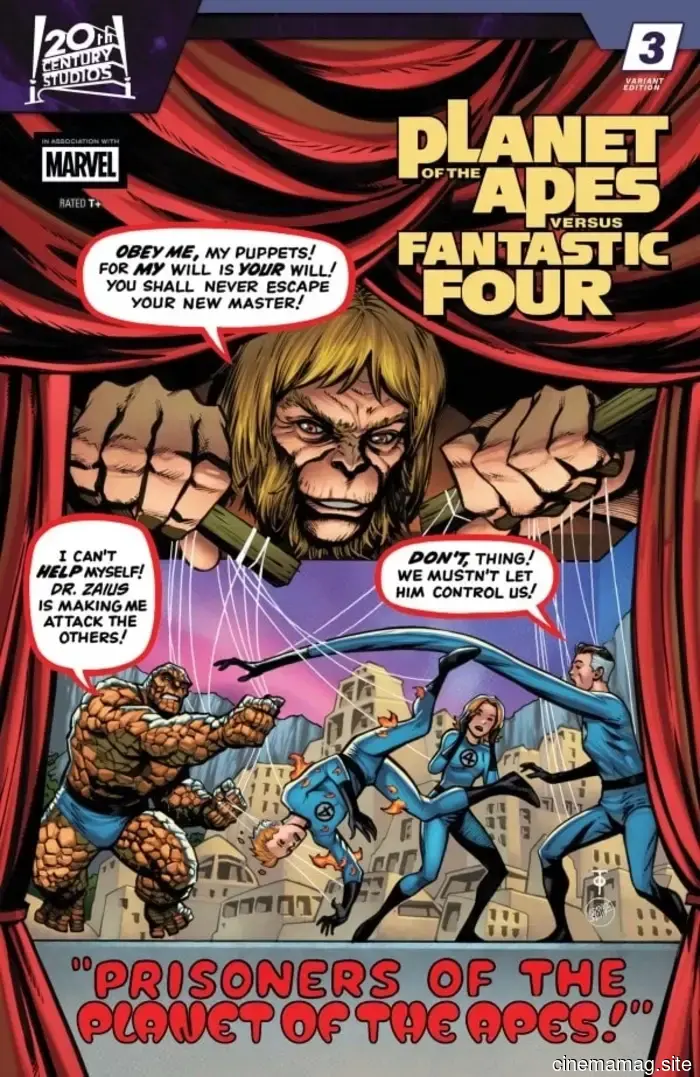 Vista previa del cómic – Planeta de los Simios vs. Cuatro Fantásticos #3