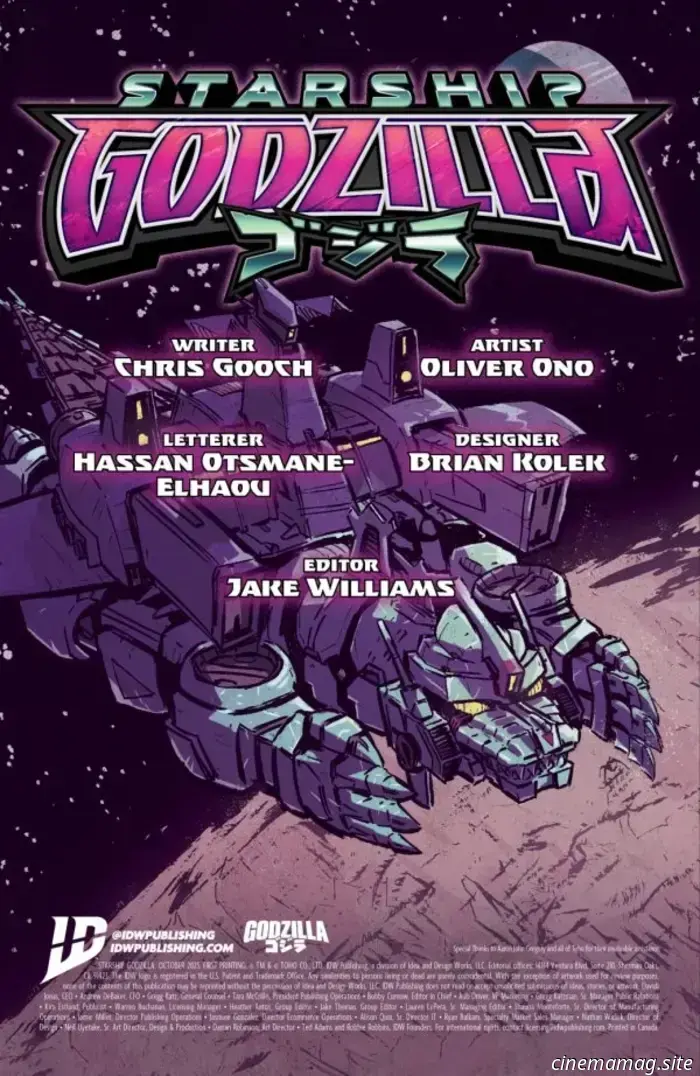 Anteprima del fumetto – Starship Godzilla n. 1