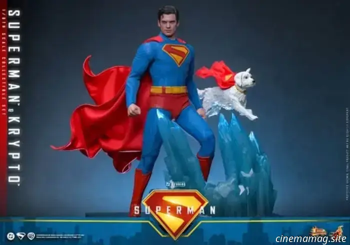 Hot Toys has officially revealed the sixth scale figures of Superman and Krypto, showcasing David Corenswet's portrayal of the Man of Steel.