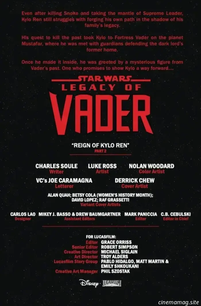 Star Wars: Legacy of Vader #2-Avance del cómic